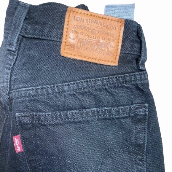Levi's High Rise Button Fly Distressed Mom Jeans - Picture 3 of 5
